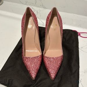Kate spade glitter heels